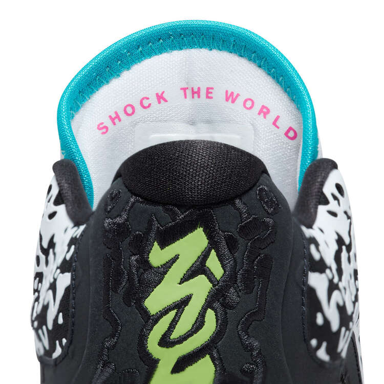 Jordan Zion 3 Shock The World GS Kids Basketball Shoes, Black/Tan, rebel_hi-res