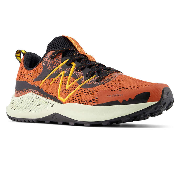New Balance Nitrel v5 GS Kids Trail Running Shoes, Orange/Black, rebel_hi-res
