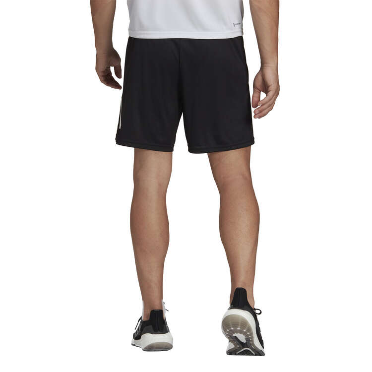 adidas Mens Train Essentials Logo Training Shorts, Black/White, rebel_hi-res