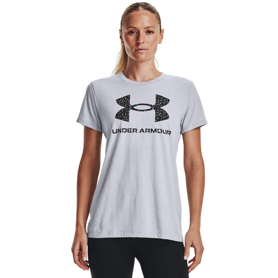 Under Armour Womens Sportstyle Graphic Tee Green XS, , rebel_hi-res