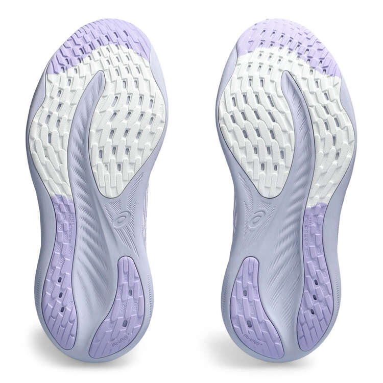 Asics GEL Nimbus 26 Womens Running Shoes, White/Lilac, rebel_hi-res