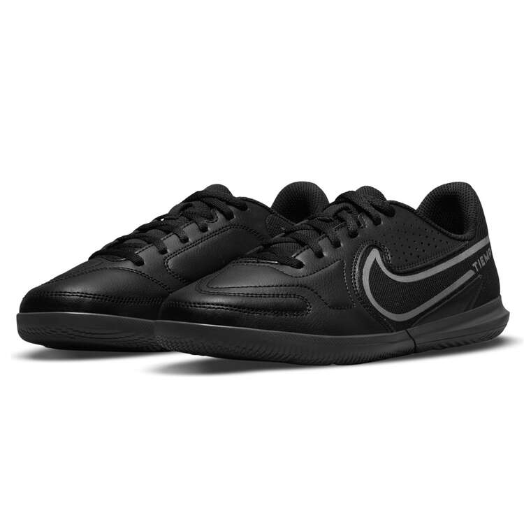 Nike Tiempo Legend 9 Club Kids Indoor Soccer Shoes Black/Grey US 1, Black/Grey, rebel_hi-res