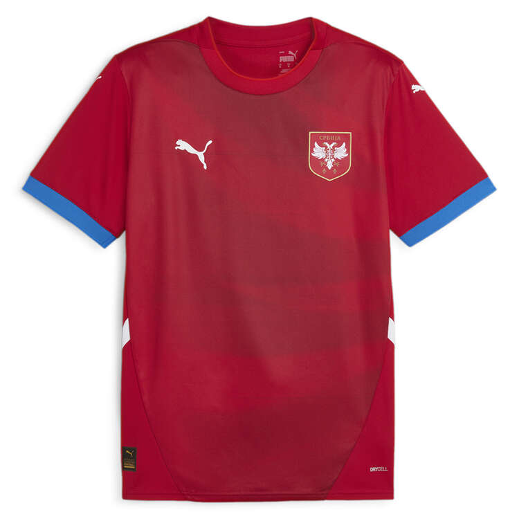 Puma Serbia 2023/24 Home Football Jersey, Red, rebel_hi-res