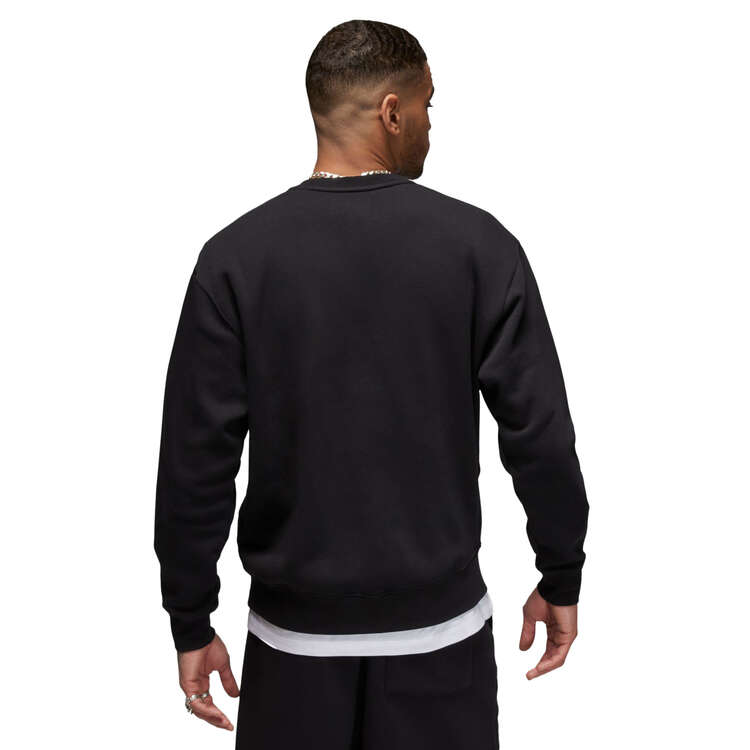 Jordan Mens Brooklyn Fleece Crewneck Sweatshirt Black S, Black, rebel_hi-res