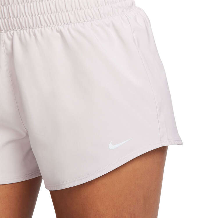 Nike One Womens Dri-FIT Mid-Rise 3 inch Brief-Lined Shorts, Violet, rebel_hi-res