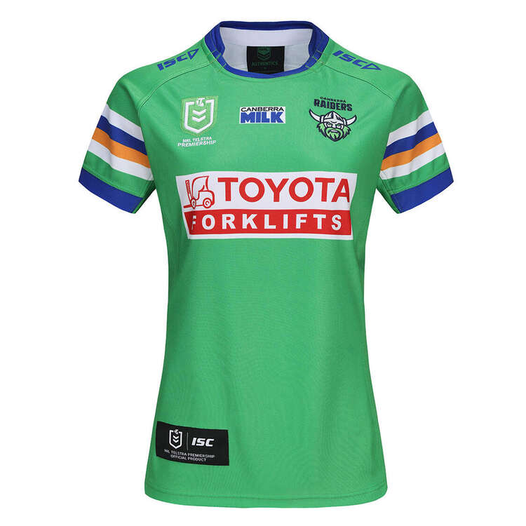 Canberra Raiders 2024 Womens Home Jersey Green 8, Green, rebel_hi-res