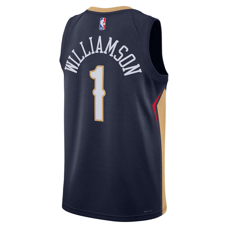 Nike New Orleans Pelicans Zion Williamson Icon 2023/24 Basketball Jersey, Navy, rebel_hi-res