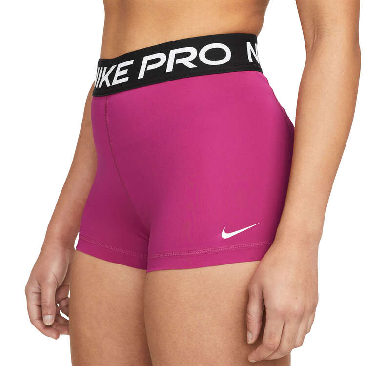 Nike Pro Womens 365 3 Inch Shorts, Pink, rebel_hi-res