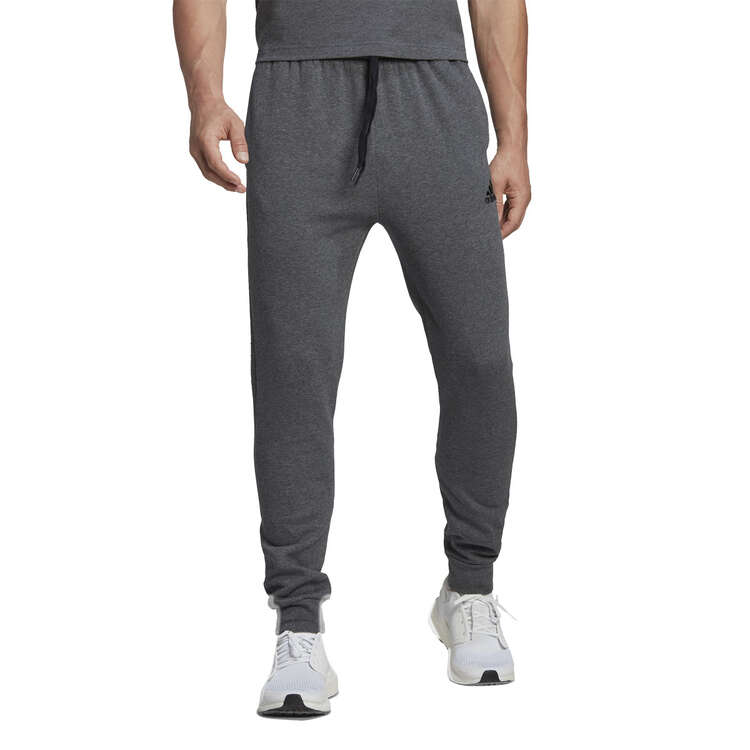 adidas Mens Essentials Feel Cozy Fleece Track Pants, Grey, rebel_hi-res