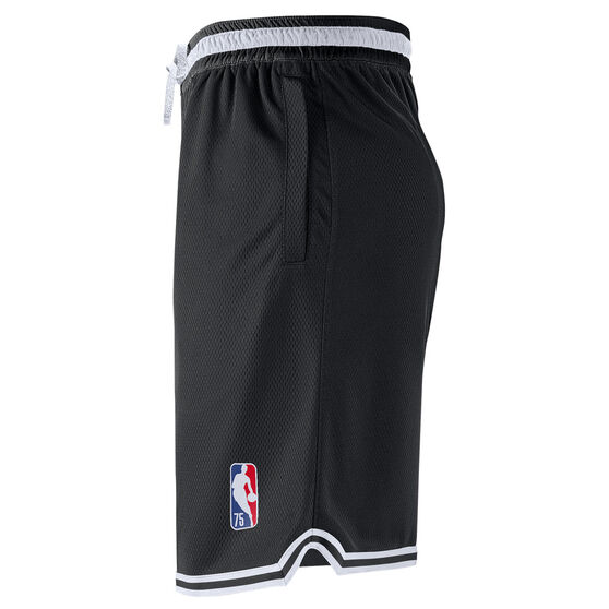 Nike Brooklyn Nets Mens Courtside NBA DNA Basketball Shorts Black L, Black, rebel_hi-res