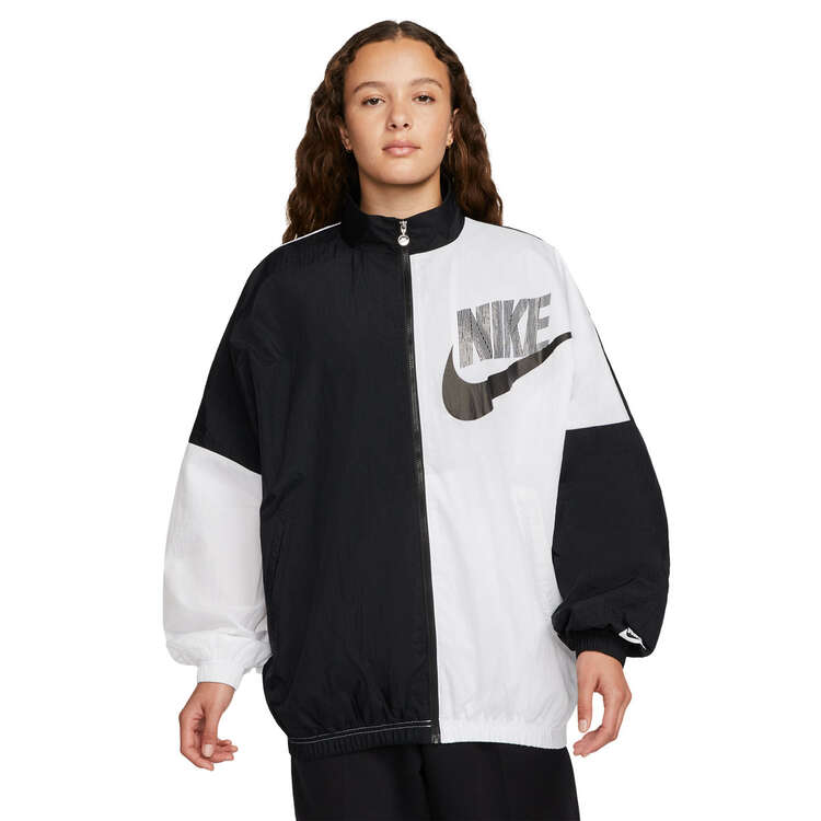 Nike Womens Sportswear Woven Dance Jacket Black M, Black, rebel_hi-res