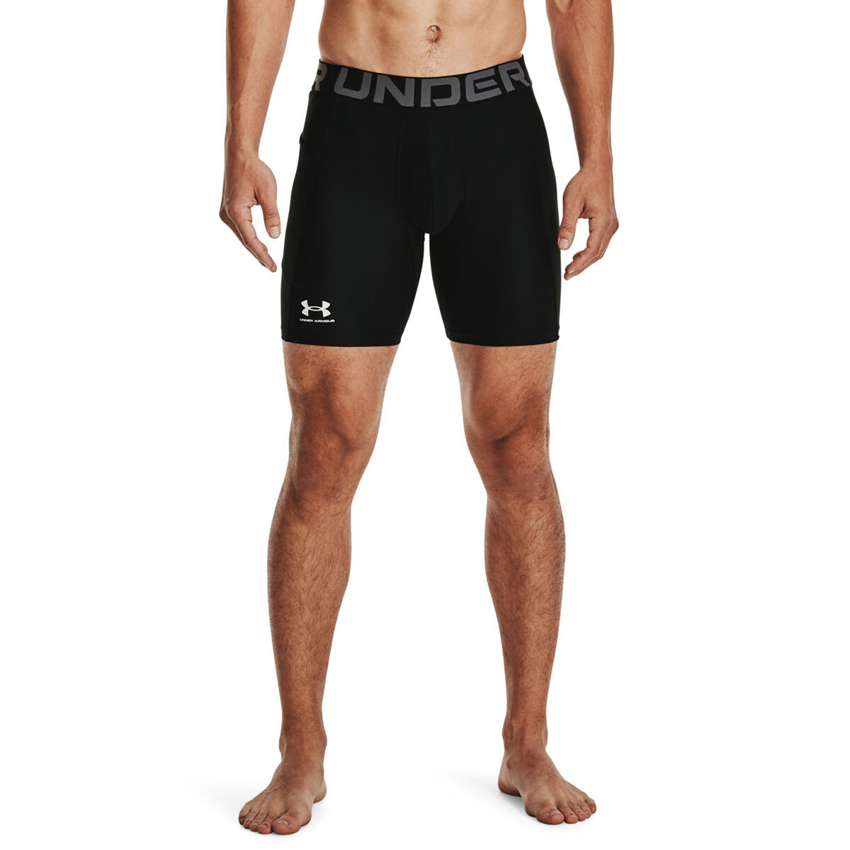 Under Armour UA RAID HeatGear Men's Black Athletic Gym Shorts 