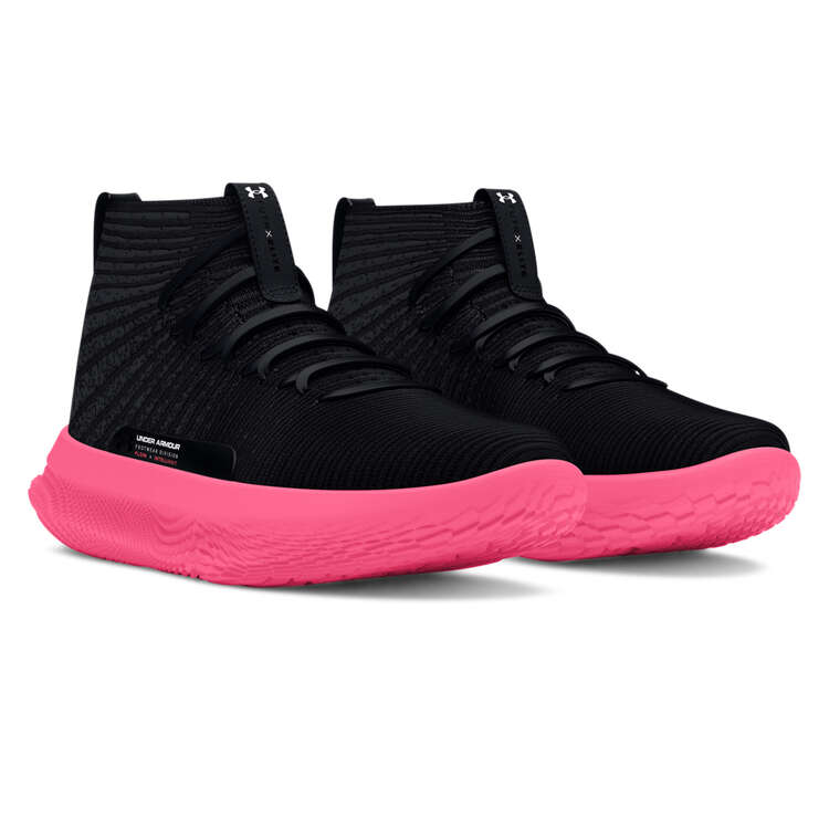 Under Armour Flow FUTR X Elite Basketball Shoes, Black/Pink, rebel_hi-res