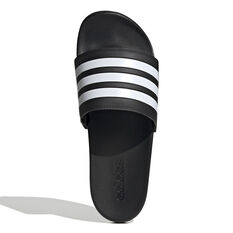 adidas Adilette Comfort Mens Slides Black/White US 4, Black/White, rebel_hi-res