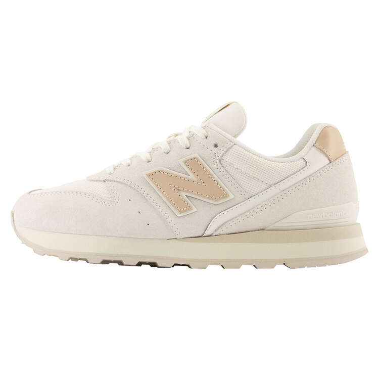 New Balance 996 V2 Womens Casual Shoes White/Brown US 6, White/Brown, rebel_hi-res