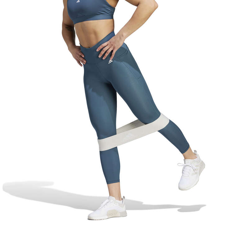 adidas Optime Stash Pocket High-Waisted 7/8 Leggings - Grey, Women's  Training