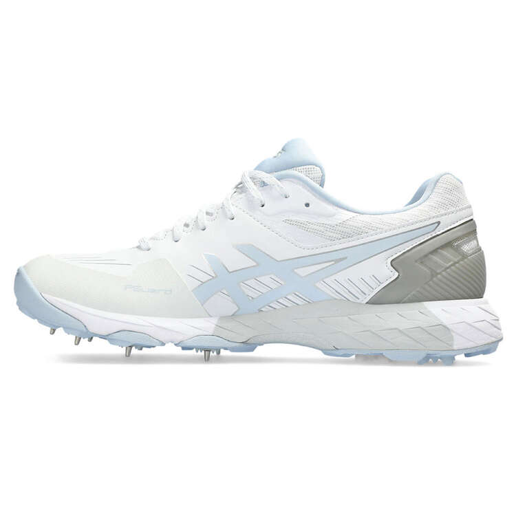 Asics 350 Not Out FF Womens Cricket Shoes, White/Sky, rebel_hi-res