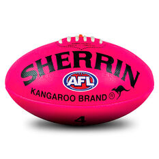 Sherrin AFL KB All Surface Synthetic Football 3, Pink, rebel_hi-res