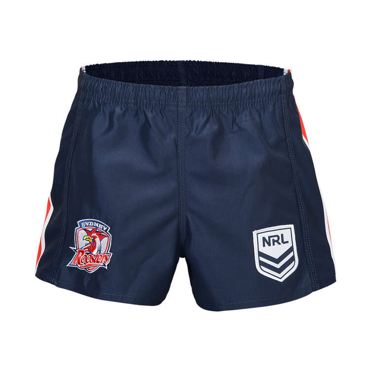 Sydney Roosters Mens Away Supporter Shorts Navy S, Navy, rebel_hi-res