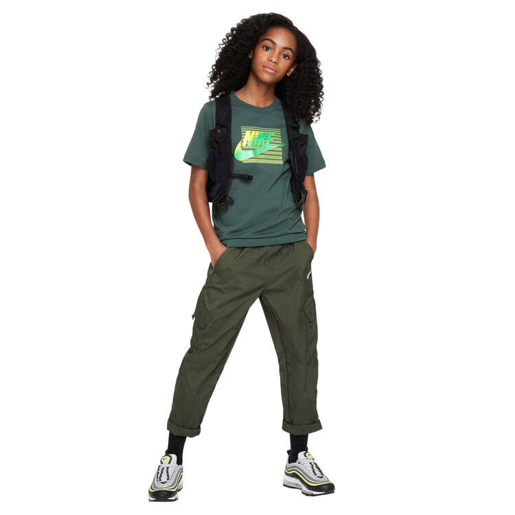 Nike Kids Sportswear Futuro Retro Tee, Green, rebel_hi-res