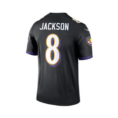 Baltimore Ravens Lamar Jackson Mens Alternate Jersey Black S, Black, rebel_hi-res