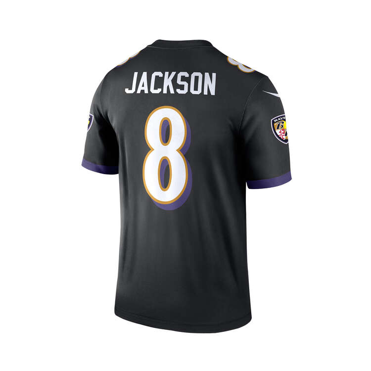 Baltimore Ravens Lamar Jackson 2022/23 Mens Alternate Jersey Black S, Black, rebel_hi-res