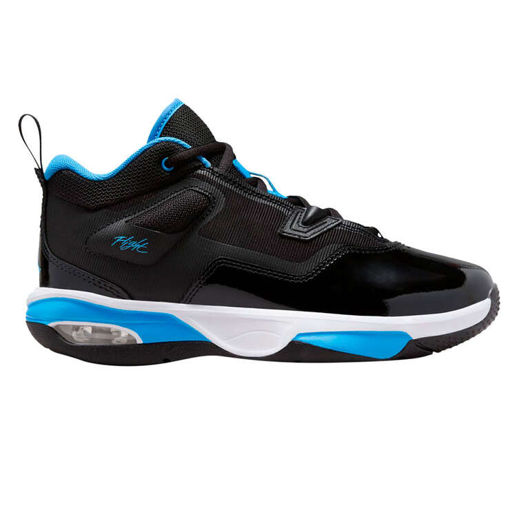 Jordan Stay Loyal 3 GS Basketball Shoes Black/Blue US 4, Black/Blue, rebel_hi-res