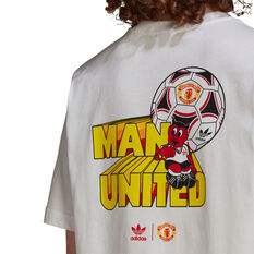 Manchester United Mens OG Graphic Tee, White, rebel_hi-res