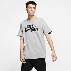 Nike Mens Sportswear Just Do It Tee, Grey, rebel_hi-res