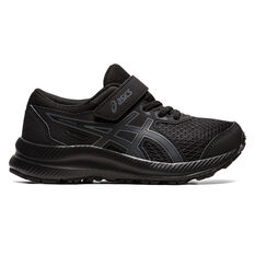 Asics GEL Contend 8 PS Kids Running Shoes Black US 11, Black, rebel_hi-res