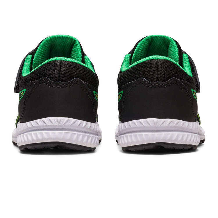Asics Contend 8 Toddlers Shoes Black/Green US 4, Black/Green, rebel_hi-res