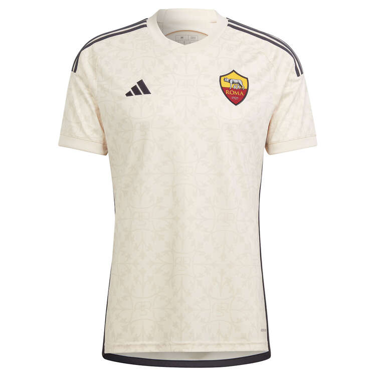 adidas A.S. Roma 2023/24 Replica Away Football Jersey White M, White, rebel_hi-res