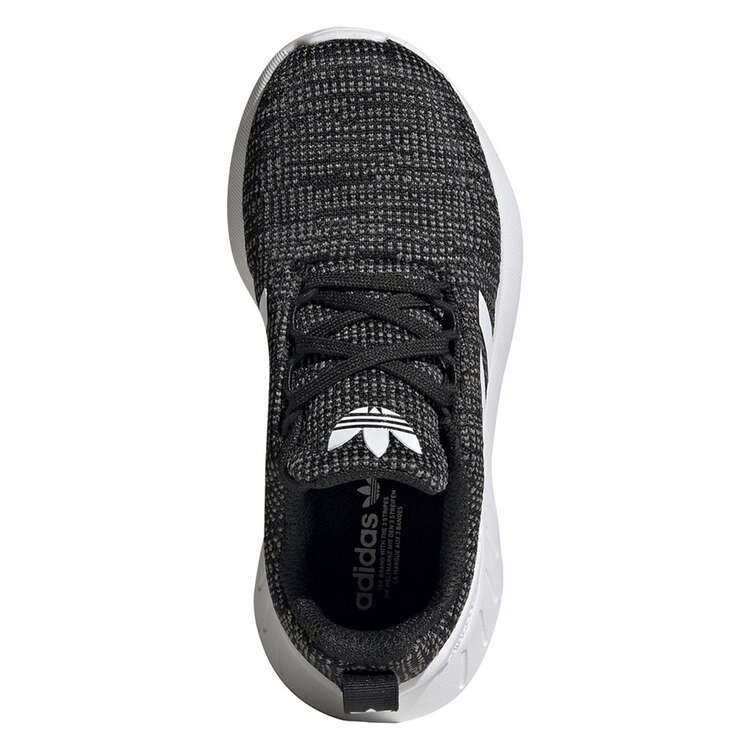 adidas Swift Run 22 PS Kids Running Shoes, Black/White, rebel_hi-res