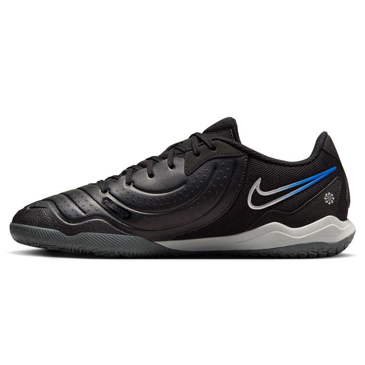 Nike Tiempo Legend 10 Academy Indoor Soccer Shoes Black/Silver US Mens 4 / Womens 5.5, Black/Silver, rebel_hi-res