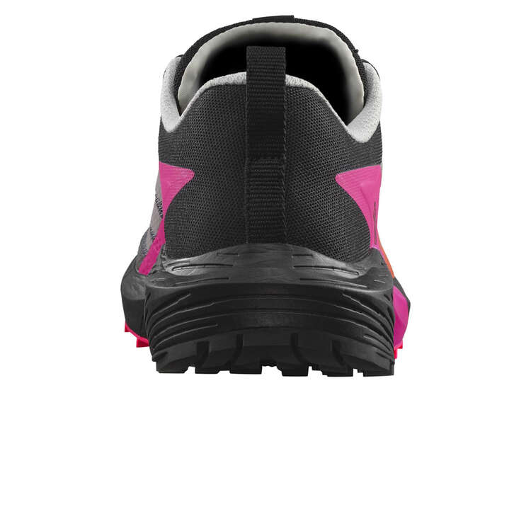 Salomon Sense Ride 5 Womens Trail Running Shoes, Black/Pink, rebel_hi-res