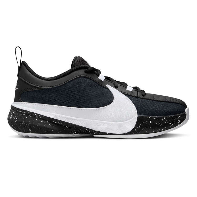 Nike Freak 5 GS Basketball Shoes, Black/Silver, rebel_hi-res