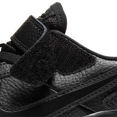 Nike Varsity Leather PS Kids Running Shoes, Black, rebel_hi-res