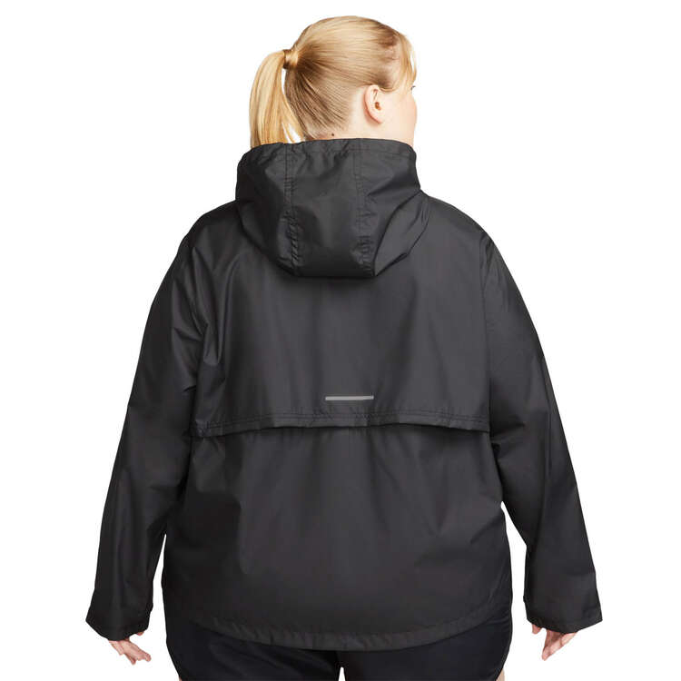 Nike Womens Fast Repel Running Jacket (Plus Size) Black XL, Black, rebel_hi-res