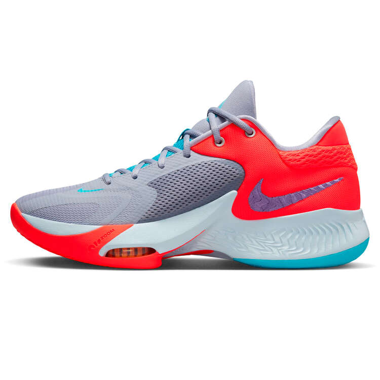 Nike Zoom Freak 4 Basketball Shoes, Purple/Blue, rebel_hi-res
