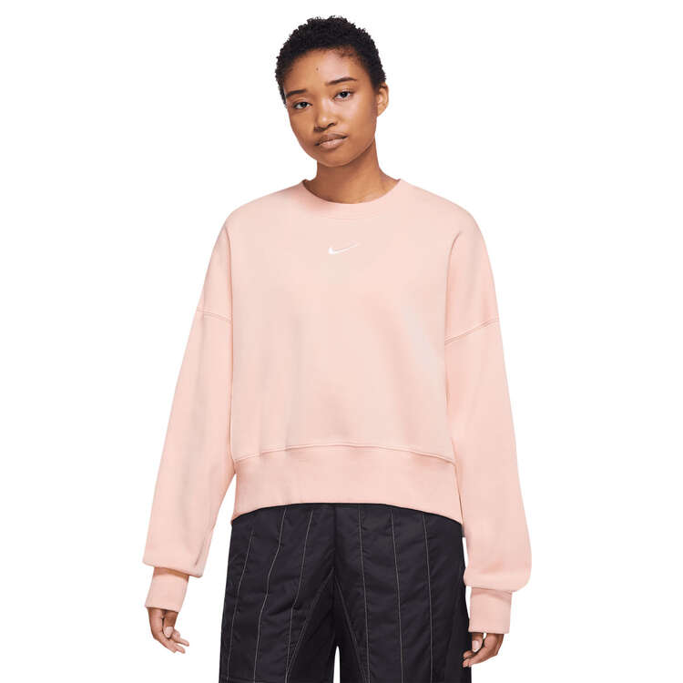 Nike Womens Phoenix Oversized Sweatshirt Pink XL