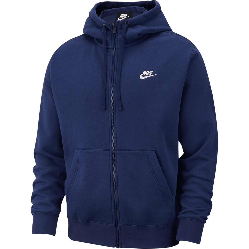Nike Mens Sportswear Club Fleece Full-Zip Hoodie Navy 3XL | Rebel Sport