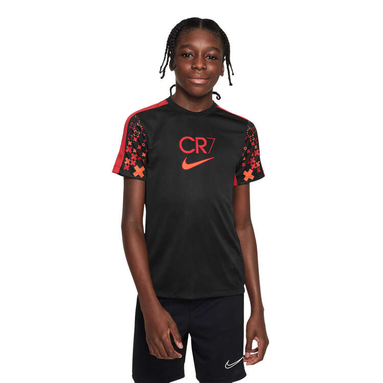 Nike Kids CR7 Academy23 Football Top Black XS, Black, rebel_hi-res