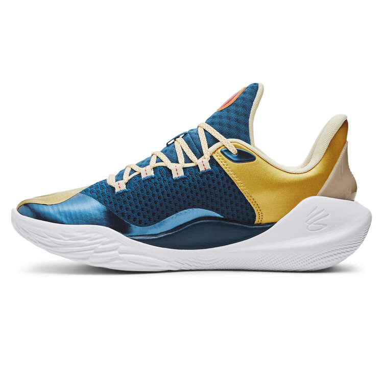 Under Armour Curry 11 Champion Mindset Basketball Shoes, Yellow/Red, rebel_hi-res