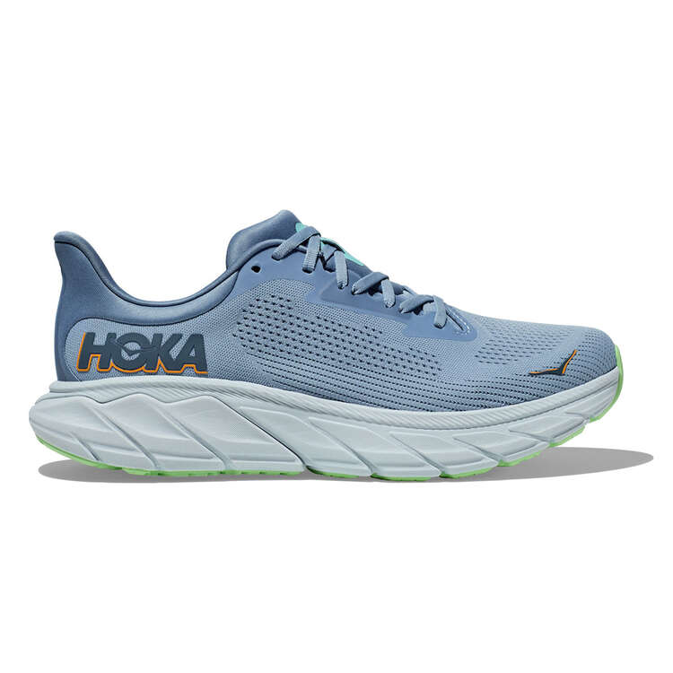 HOKA Arahi 7 Mens Running Shoes Blue/Grey US 8, Blue/Grey, rebel_hi-res