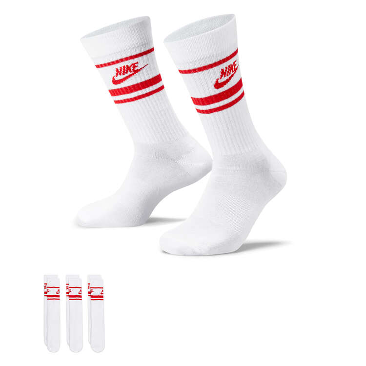 Nike Everyday Essential Crew Socks, White, rebel_hi-res