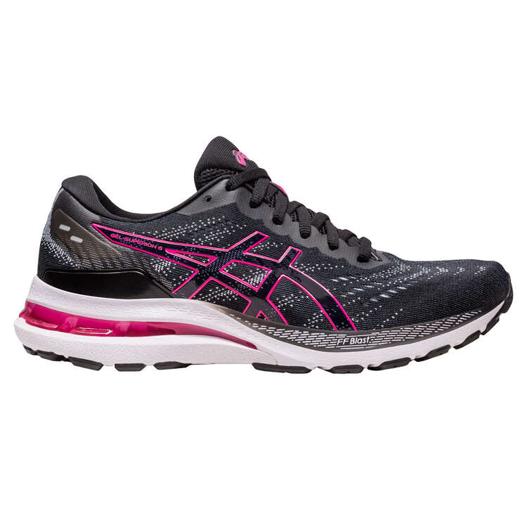 Asics GEL Superion 6 Womens Running Shoes Black/Pink US 6, Black/Pink, rebel_hi-res