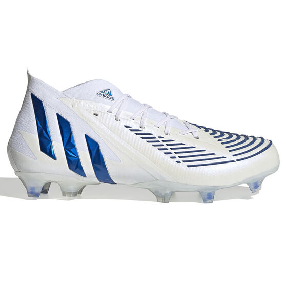 adidas Predator Edge .1 Low Football Boots, White/Blue, rebel_hi-res