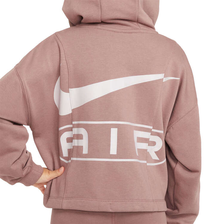 Nike Air Kids Sportswear French Terry Full Zip Hoodie, Mauve, rebel_hi-res