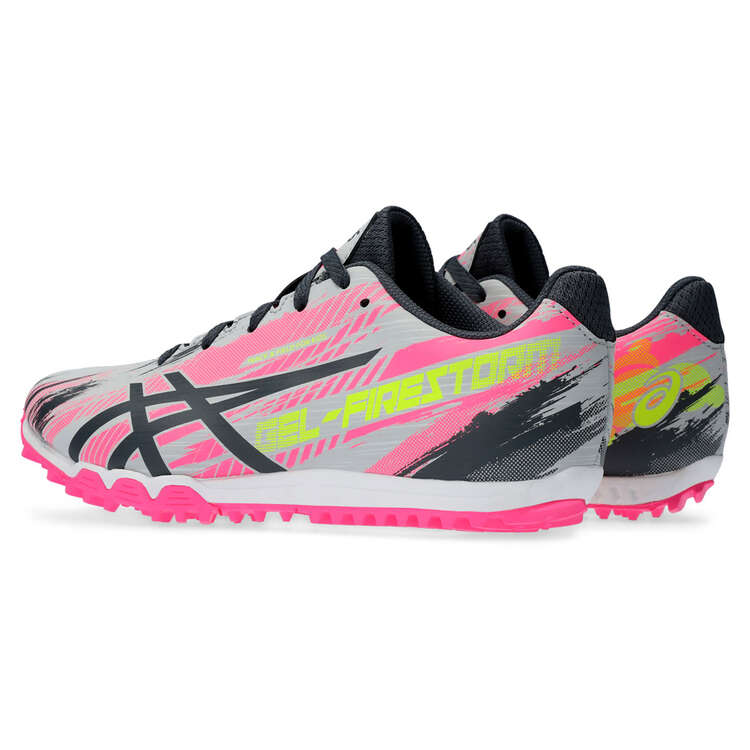Asics GEL Firestorm 5 Kids Track Shoes, Pink/Grey, rebel_hi-res