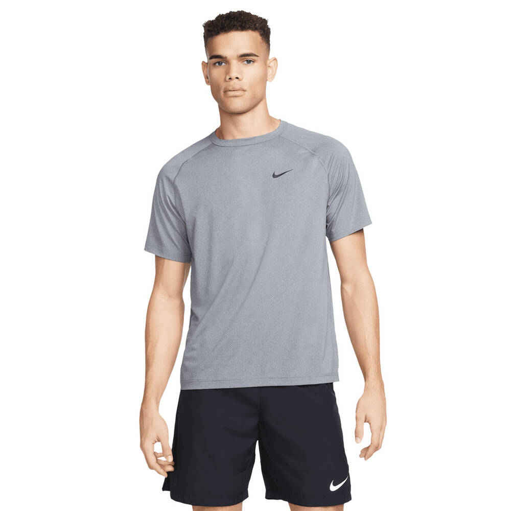 Nike Mens Dri-FIT Ready Training Tee Grey S | Rebel Sport